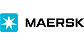 Logo Maersk, cliente de Arrok Software en Punta Arenas